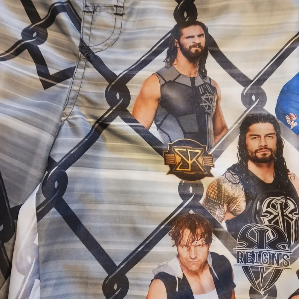 WWE Boys Graphic Swim Trunks Size 14/16 Summer Bathing Suit Shorts 2018